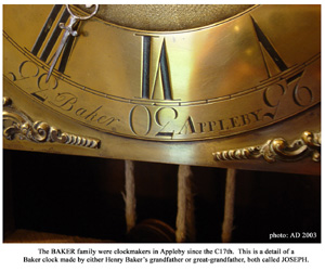 Baker clock detail
