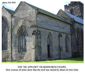 Raised chapel roof